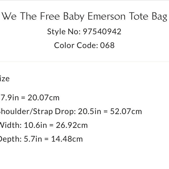 NWOT We the Free baby Emerson tote - Picture 3 of 9